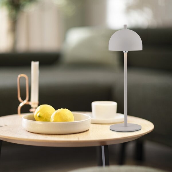 Schöner Wohnen 19244-39 - Lampă de masă LED BELLIS, dimabilă, 2,5W/5V, IP54, gri