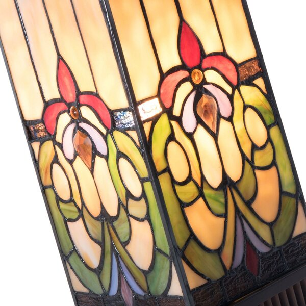 Lampă de masă 5907, sticlă colorată stil Tiffany