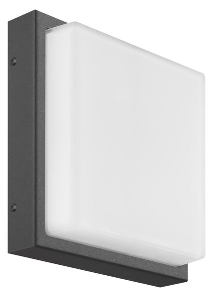 LCD LED lampă de perete Ernest, grafit, 25 x cm, Negru, Metal, Modern