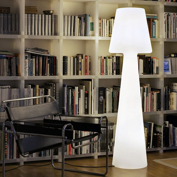 Newgarden Lola lampadar înălțime 165 cm lumină naturală, Alb, Plastic, Modern
