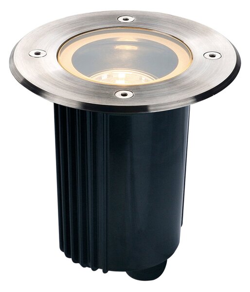 SLV Dasar 115 rotund de podea încastrat GU10, reglabil, Metalic, Metal, Modern