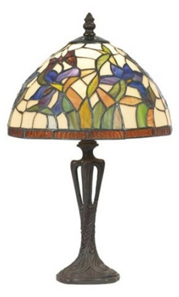 Artistar Lampă de masă discretă ELANDA, stil Tiffany 41 cm, Multicolor, Camera de zi / sufragerie, Metal, Tiffany