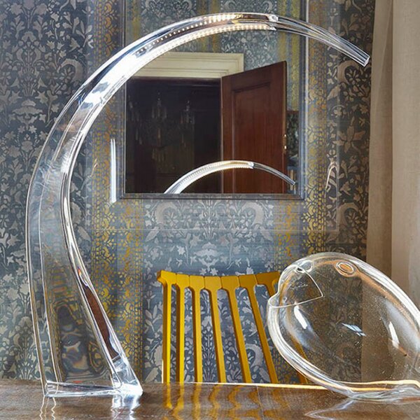 Kartell Lampă de masă LED Taj, transparentă, 62 cm, plastic, Transparent, Camera de zi / sufragerie, Plastic, Design