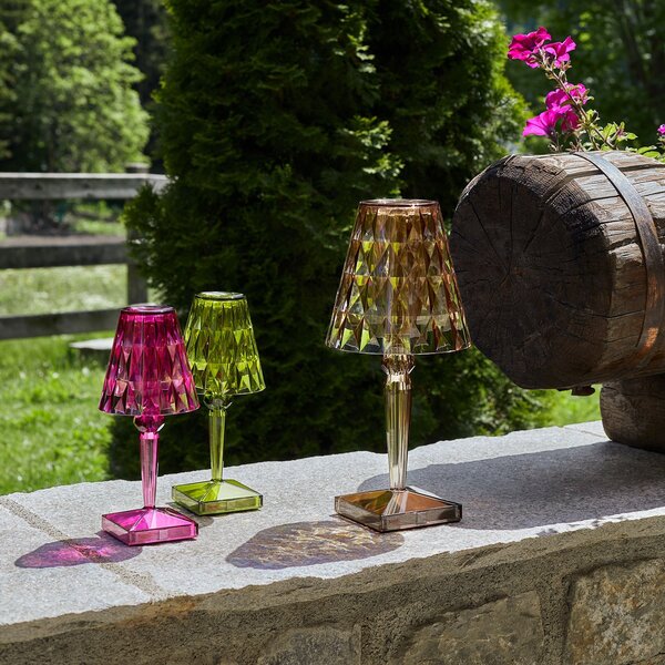 Kartell Big Battery - lampă de masă IP54, cola, reglabil, Maro / Rugină, Plastic, Design