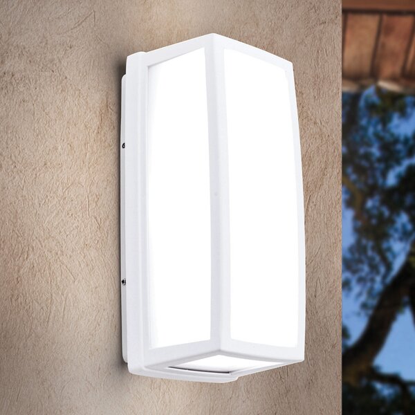 ORION Aplică LED de exterior Bob din aluminiu IP54, albă, Alb, Metal, Modern