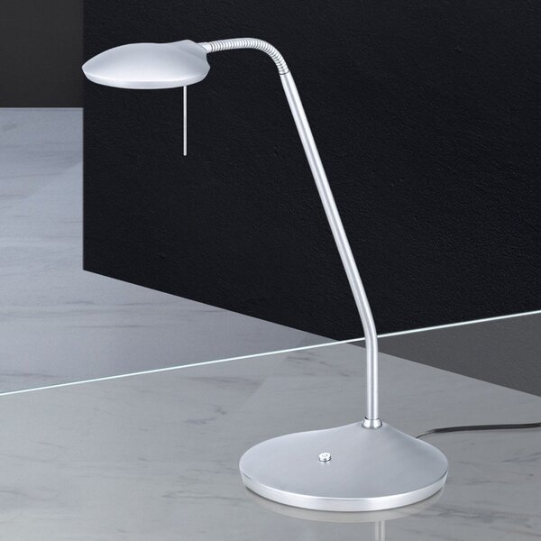 ORION Lampă de masă LED Cobra, culoare lumină reglabilă, reglabil, Gri, Studiu / Birou, Metal, Modern