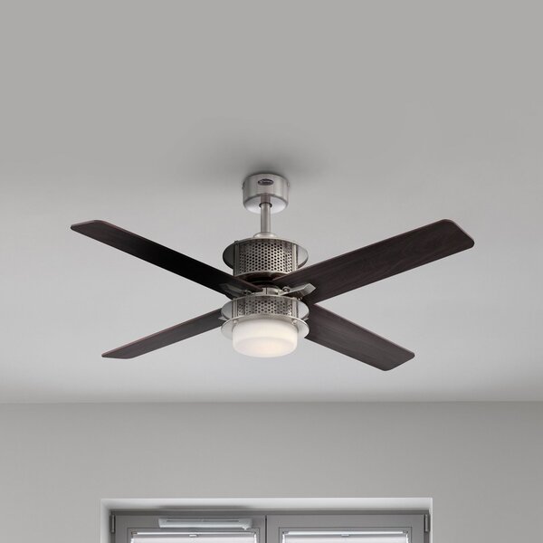 Westinghouse Oscar ventilator de tavan cu LED, reglabil, Lemn, Camera de zi / sufragerie, Lemn, Modern
