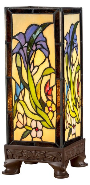 Artistar Lampă de masă KT180029 în stil Tiffany cu patru picioare, Multicolor, Camera de zi / sufragerie, Plastic, Tiffany
