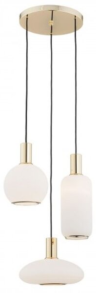 Argon Sagunto lampă suspendată 3x15 W alamă-opal 1489