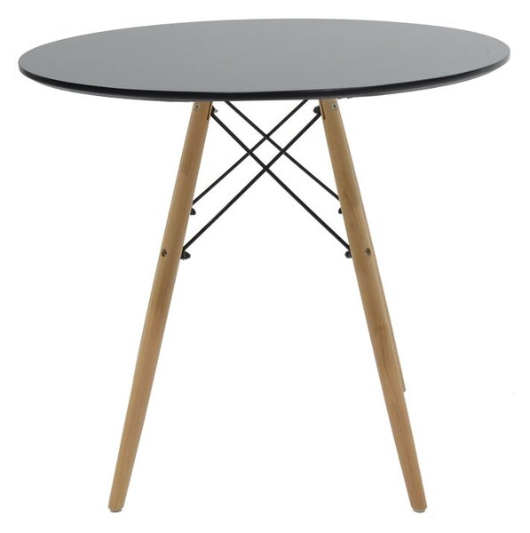 Set masa si scaune dining, 5 buc, Julita, Natural, 80x80x73 cm