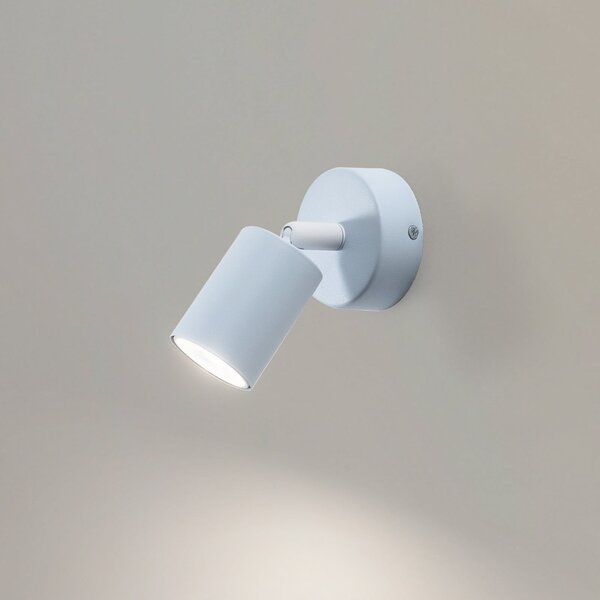TK Lighting Spot de perete Livia, albastru, 13 cm, metal, reglabil, GU10, reglabil, Albastru, Camera copiilor, Metal