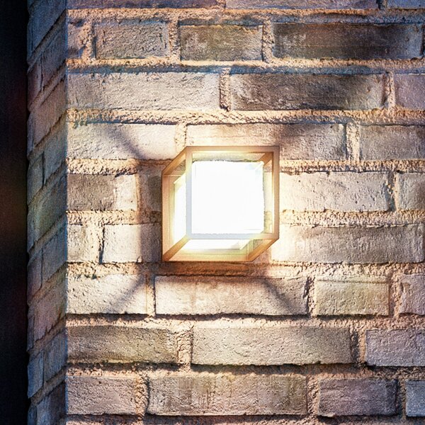 Smartwares Aplică de exterior Cubic LED, aluminiu, formă cub, Negru, Metal, Modern