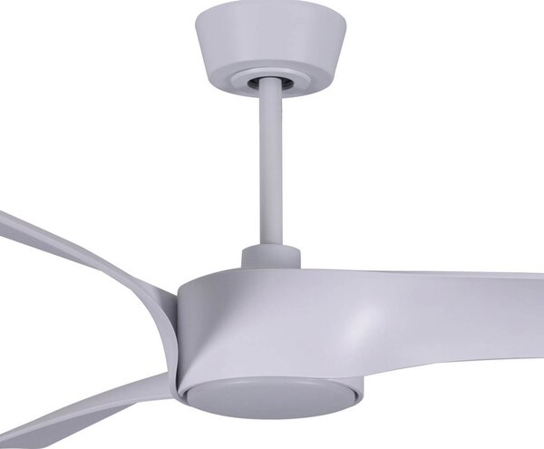 Beacon Lighting Ventilator de tavan cu lumină Line, alb, Ø 132 cm silențios, reglabil, Alb, Camera de zi / sufragerie, Plastic, Modern