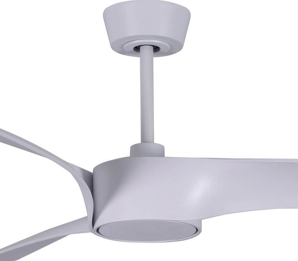 Beacon Lighting Ventilator de tavan cu lumină Line, alb, Ø 132 cm silențios, reglabil, Alb, Camera de zi / sufragerie, Plastic, Modern