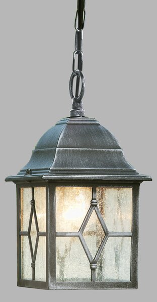 Searchlight Aplică de exterior Genoa cu sticlă plumb, Gri, Metal, Felinar
