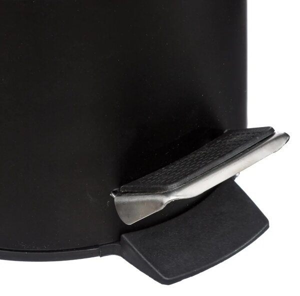 Cos de gunoi cu capac din bambus NATUREO 3L, negru