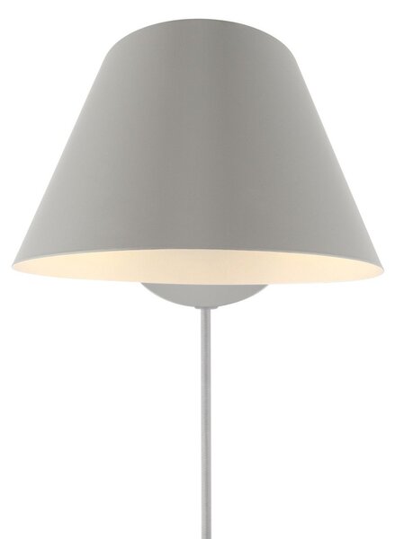 DFTP by Nordlux Aplică de perete Stay Short cu ștecher, gri, Gri, dormitor, Metal, Design