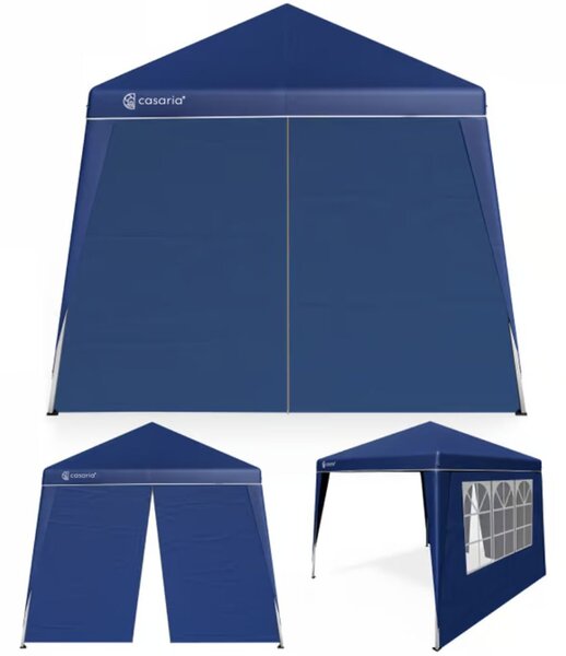 Pavilion / Cort de petrecere CAPRI PLUS cu 2 pereți laterali, 3×3 m, albastru Casaria