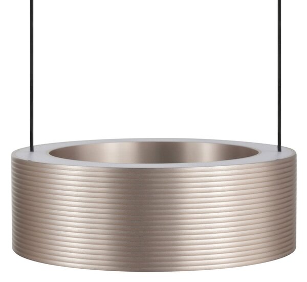 Brilliant Lampă suspendată LED Axion, negru/maro, lungime 118 cm, CCT, reglabil, Negru, Camera de zi / sufragerie, Metal, Modern