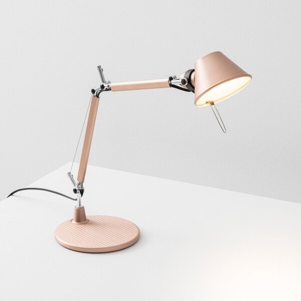 Artemide Tolomeo Micro lampă de masă, cupru, Cupru, Camera de zi / sufragerie, Aluminiu, Design