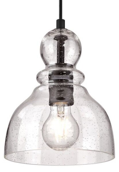 Westinghouse Lampă suspendată Fiona, culoare bronz uns, Ø 18 cm, reglabil, Bronz / Alamă Veche, Camera de zi / sufragerie, Sticlă, Antichitate