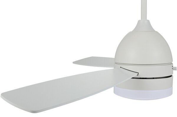 Beacon Lighting LED ventilator de tavan Vector DC motor liniștit 122 cm CCT, Alb, Camera de zi / sufragerie, Lemn, Modern