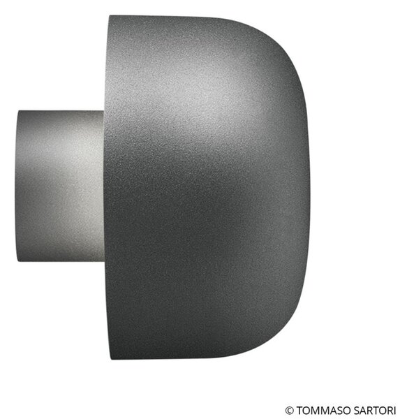 Flos Architectural FLOS Bellhop aplică de exterior, 4.000 K, antracit, Negru, Metal, Design