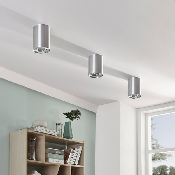Arcchio Spot de plafon Jolina, rotund, set 2, aluminiu, reglabil, Metalic, Hol, Metal, Modern