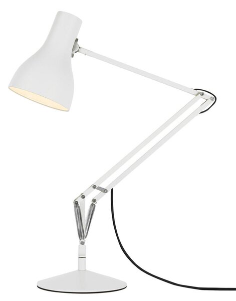 Anglepoise Type 75 lampă de masă alb alpin, Alb, Studiu / Birou, Metal, Design industrial