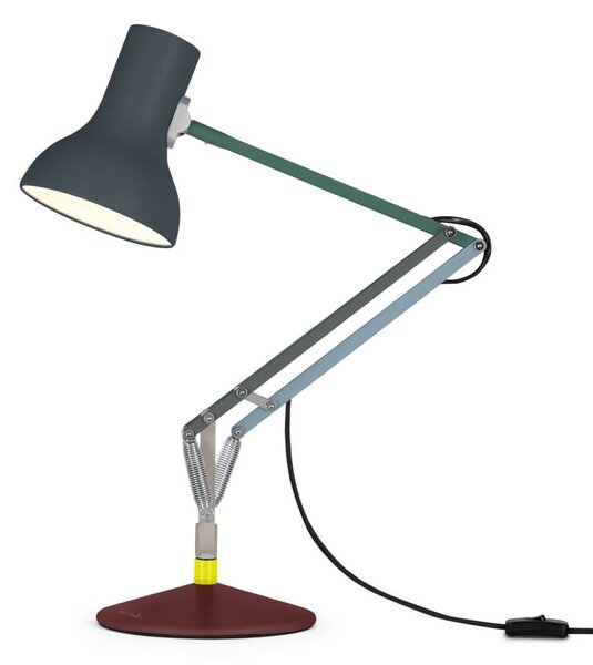 Anglepoise Lampa de masă tip 75 Mini, negru, 70 cm, Multicolor, Studiu / Birou, Metal, Design, Umbră de masă