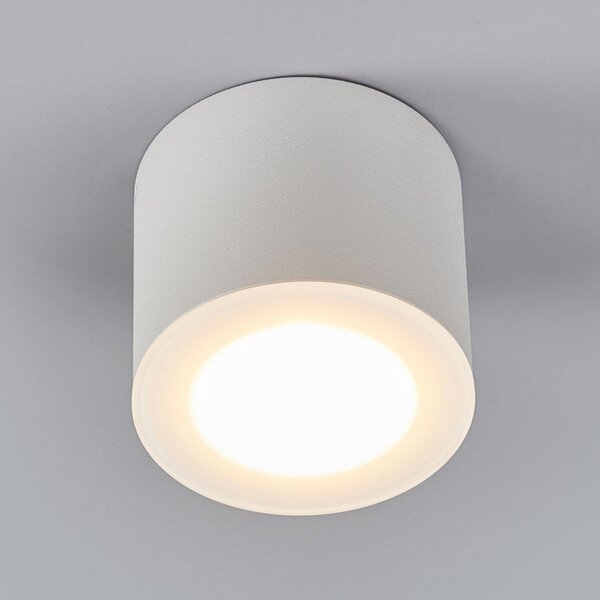 Helestra Oso LED plafonieră Oso, rotundă, alb mată, reglabil, Alb, Baie, Metal, Modern