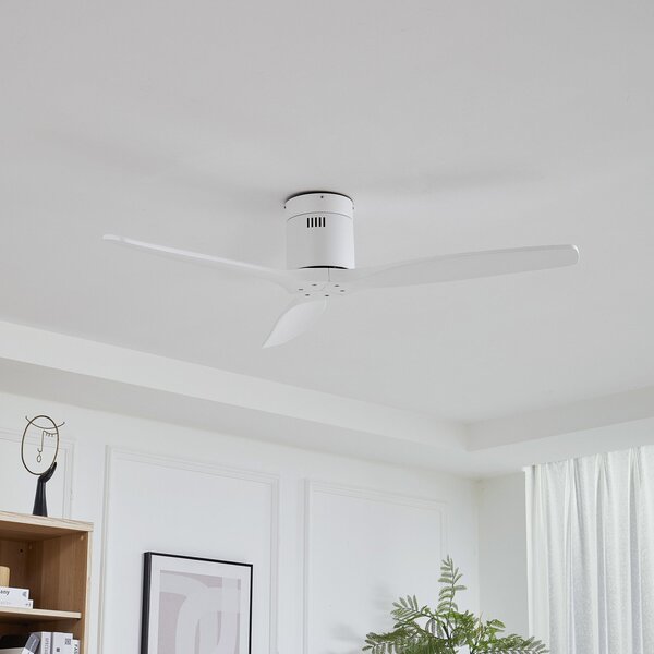 Lucande Ventilator de tavan Vindur, alb, DC, silențios, Alb, Camera de zi / sufragerie, Metal, Modern
