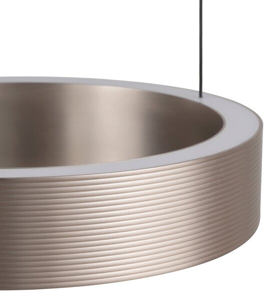 Brilliant Lampă suspendată LED Axion, negru/maro, lungime 32 cm, CCT, reglabil, Negru, Camera de zi / sufragerie, Metal, Modern