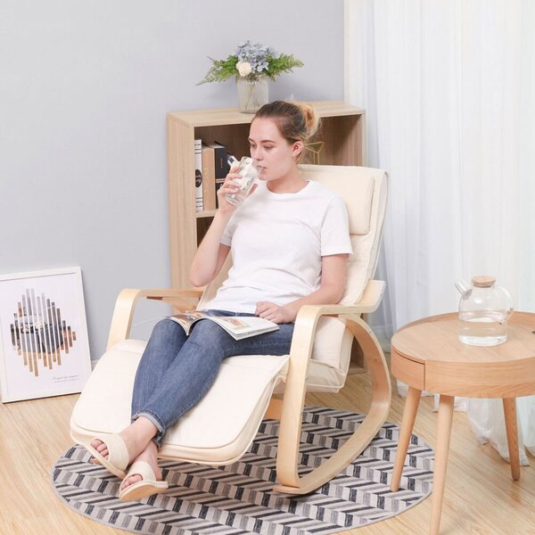 Jurhan Scaun balansoar SWING, capacitate max. 150kg, 67x115x91cm, bej