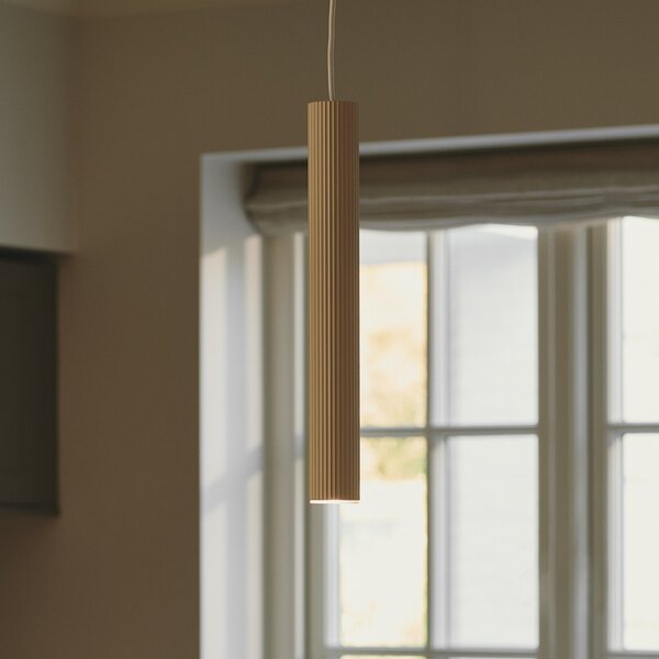 Nordlux Lampă suspendată Vico, abajur metalic, o singură lumină, bej, reglabil, Bej, Camera de zi / sufragerie, Aluminiu