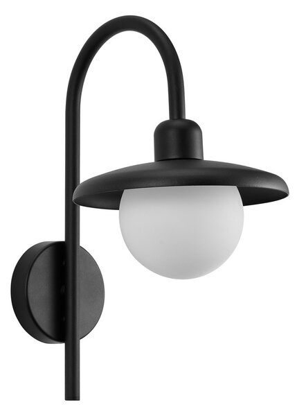Nordlux Lampă de perete exterior Berlo, negru, reglabil, Negru, Metal