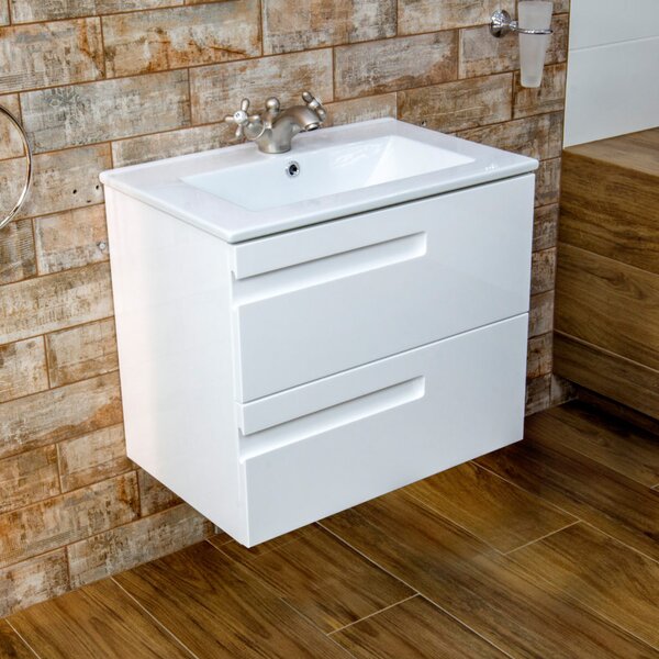 LaVita Floryda dulap din set de baie 60x39.5x50.5 cm sub chiuveta pe perete alb 5908211488134
