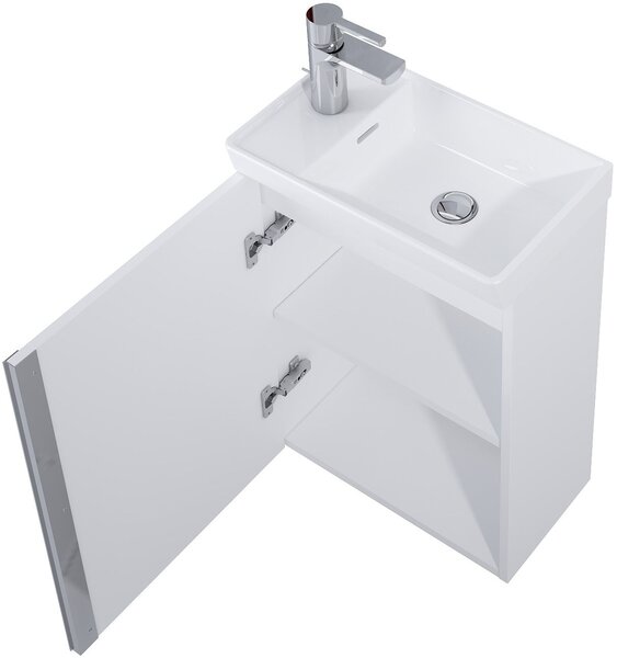 Elita Spring lavoar cu dulap 45.5 cm alb RE020450138060