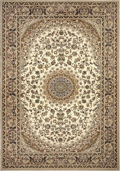 Covor Clasic, Lotos 1555, Crem Bej, Diverse Dimensiuni, 1800 gr mp