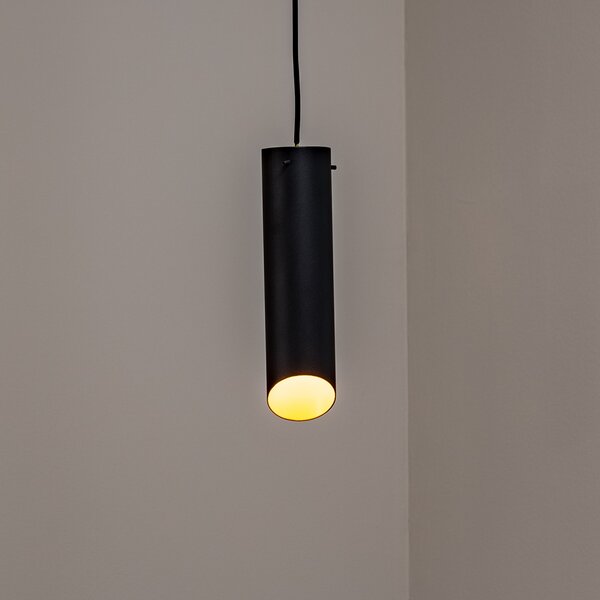 Opviq Lampă suspendată Sivani MR-976, negru, metal, Ø 8 cm, reglabil, Negru, Camera de zi / sufragerie, Metal, Modern