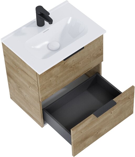 Elita Street Plus lavoar cu dulap 51.3 cm stejar RE020500107050