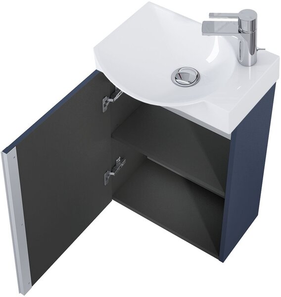Elita Summer lavoar cu dulap 45.2 cm albastru RE020450147030