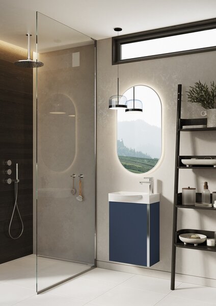 Elita Summer lavoar cu dulap 45.2 cm albastru RE020450147030
