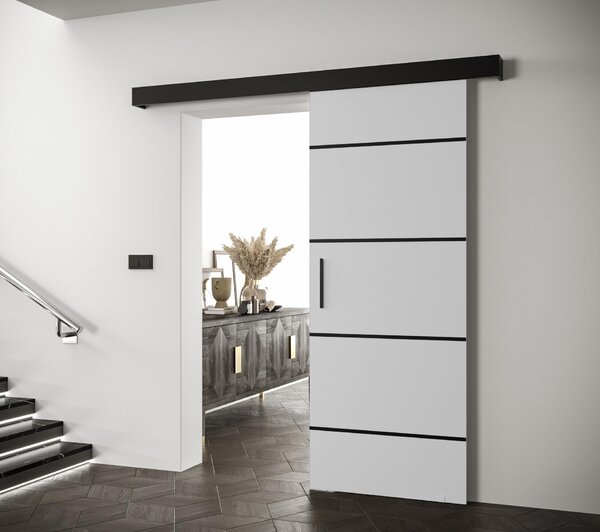 Uși culisante 70 cm Slavdro 4 (alb mat + negru mat). 1108746