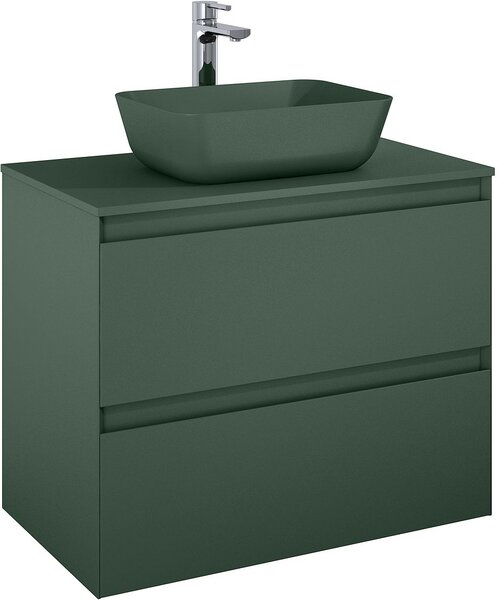 Elita Split dulap 80x45.8x63.5 cm sub chiuveta pe perete verde RE010800057010