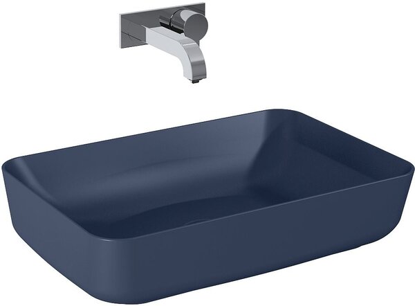 Elita Nomia lavoar 50x39 cm dreptunghiular de blat albastru mat RE040500057030
