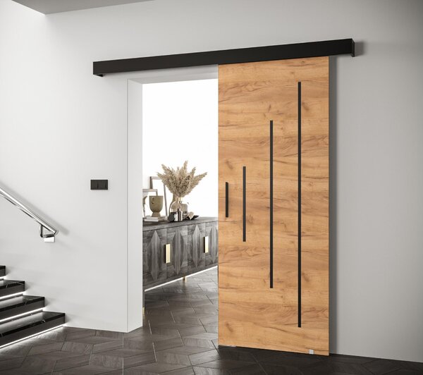 Uși culisante 70 cm Slavdro 3 (craft auriu + negru mat). 1108770