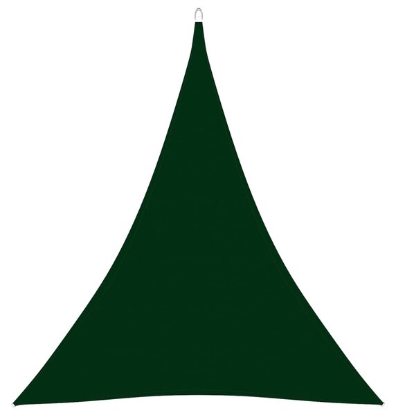Parasolar, verde închis, 4x5x5 m, țesătură oxford, triunghiular
