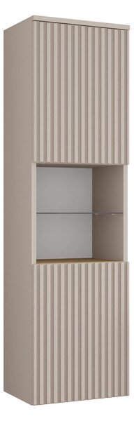 Cabinet de baie suspendat Nauta, Stejar Cremona, Cașmir, PAL laminat, MDF, 133x35x34cm, 23 kg