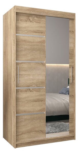 Dulap de haine 120 cm cu oglindă Verika 2 120 (stejar sonoma). 1064196
